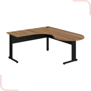 mesa angular gerente pé metálico esq | light